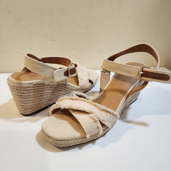 TOMMY BAHAMA Bethany Women's Cream textil Upper Wedges Strappy  Sandals 9.5M - Picture 12 of 14